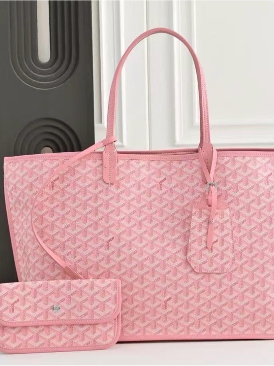 Goyard Handbags - Goyard Saint Louis Tote in Pink with detachable pouchette
